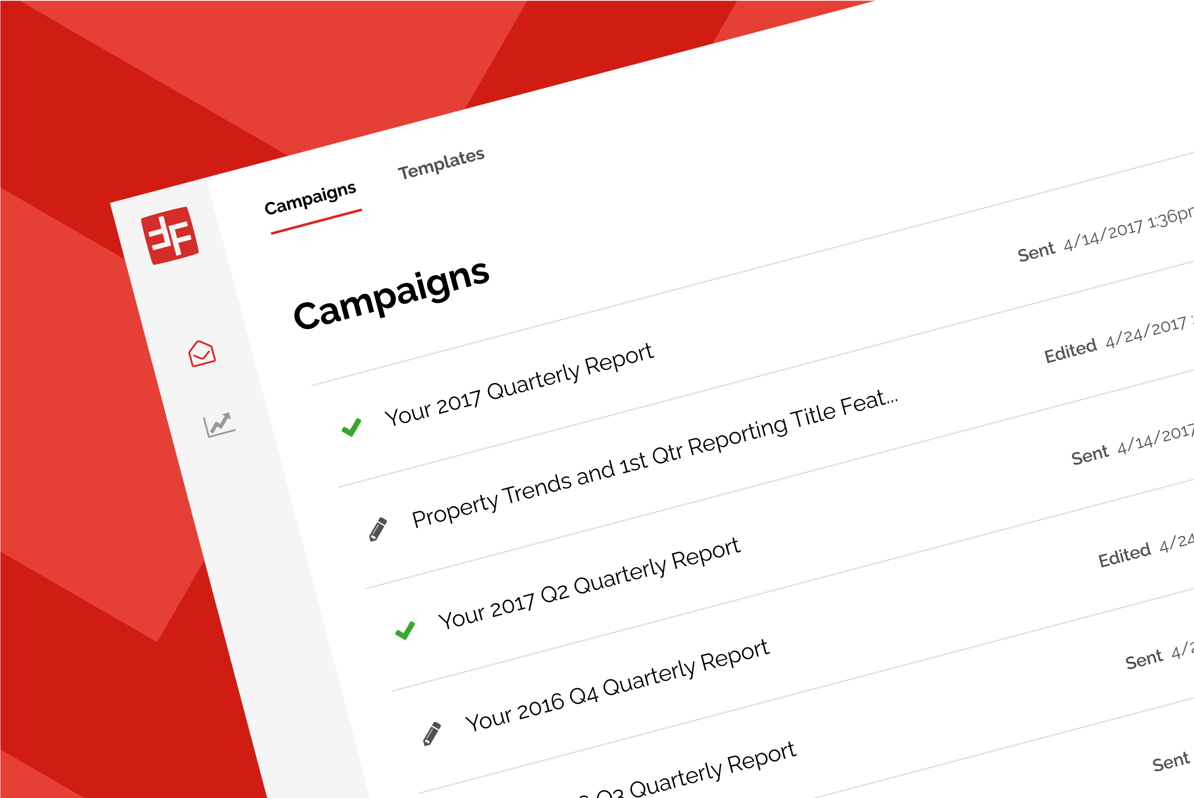Reporting software for a real estate company